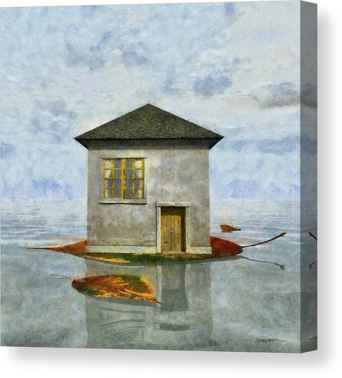 Tiny House Canvas Print featuring the digital art Tiny House 5 by Cynthia Decker