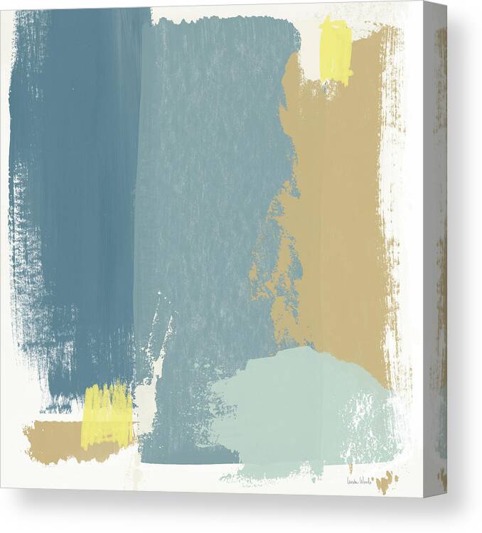 Abstract Canvas Print featuring the mixed media Tranquil Abstract 1- Art by Linda Woods by Linda Woods