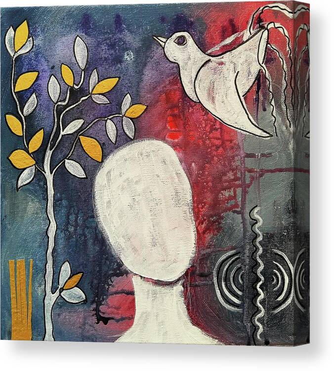 Tranquil Canvas Print featuring the mixed media Tranquility by Mimulux Patricia No