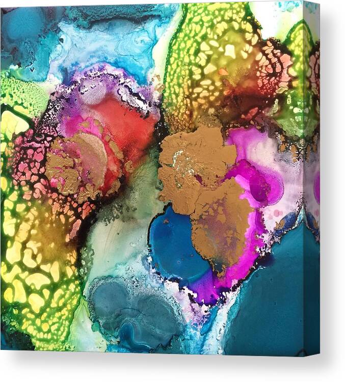 Abstract Canvas Print featuring the painting Transformation by Tara Moorman