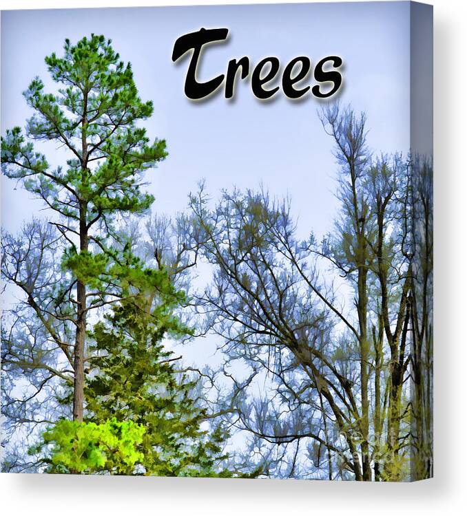  Canvas Print featuring the photograph Trees LOGO by Debbie Portwood
