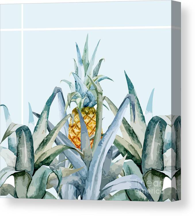 Summer Canvas Print featuring the painting Tropical Feeling by Mark Ashkenazi