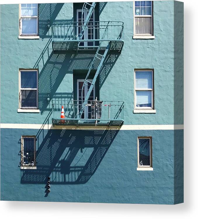  Canvas Print featuring the photograph Two Blues by Julie Gebhardt