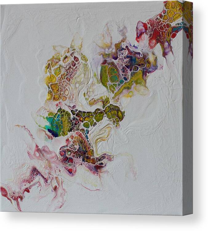 Abstract Canvas Print featuring the painting Magic Dragon by Jo Smoley