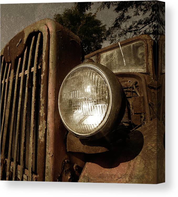 Old Truck Canvas Print featuring the photograph Unbreakable by Jerry LoFaro