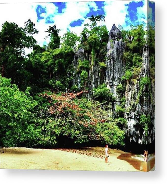Underground River Canvas Print featuring the photograph Underground River by Satomi Ikeda