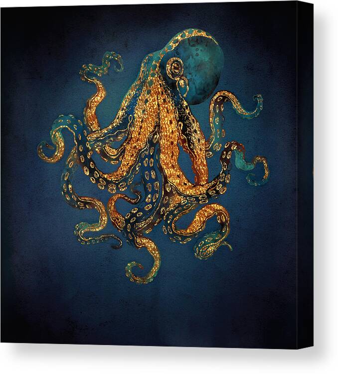 Water Canvas Print featuring the digital art Underwater Dream IV by Spacefrog Designs