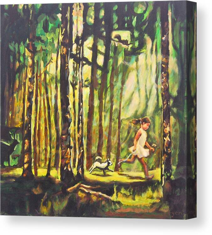 Forest Canvas Print featuring the painting Untitled 4 by Yen