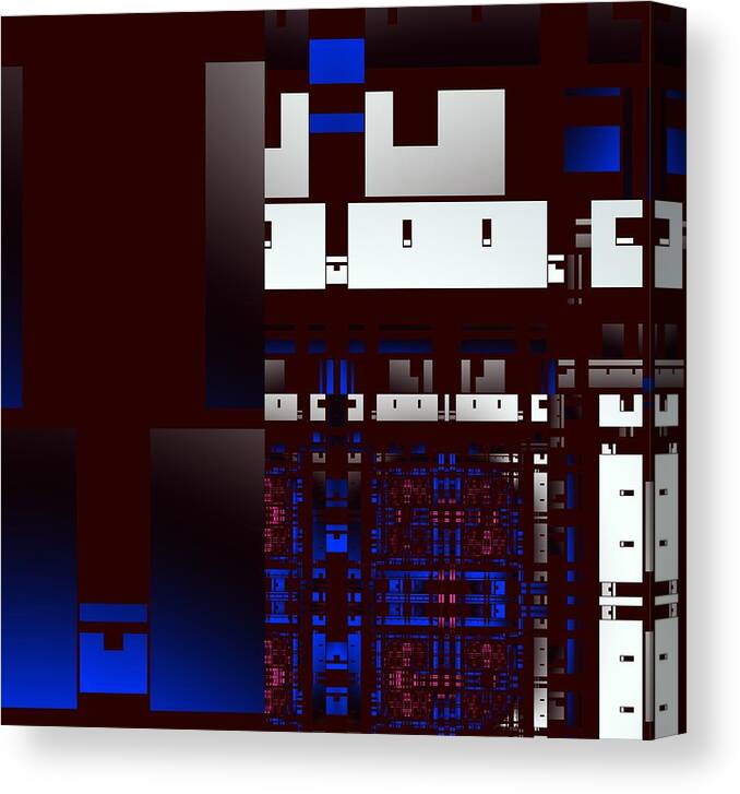 Urban Canvas Print featuring the digital art Urban Night by Inna Arbo