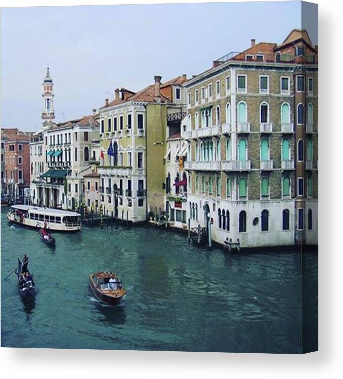 Sunset Canvas Print featuring the photograph Venice .
.
.
.
.
@appletstag by Yohana Negusse