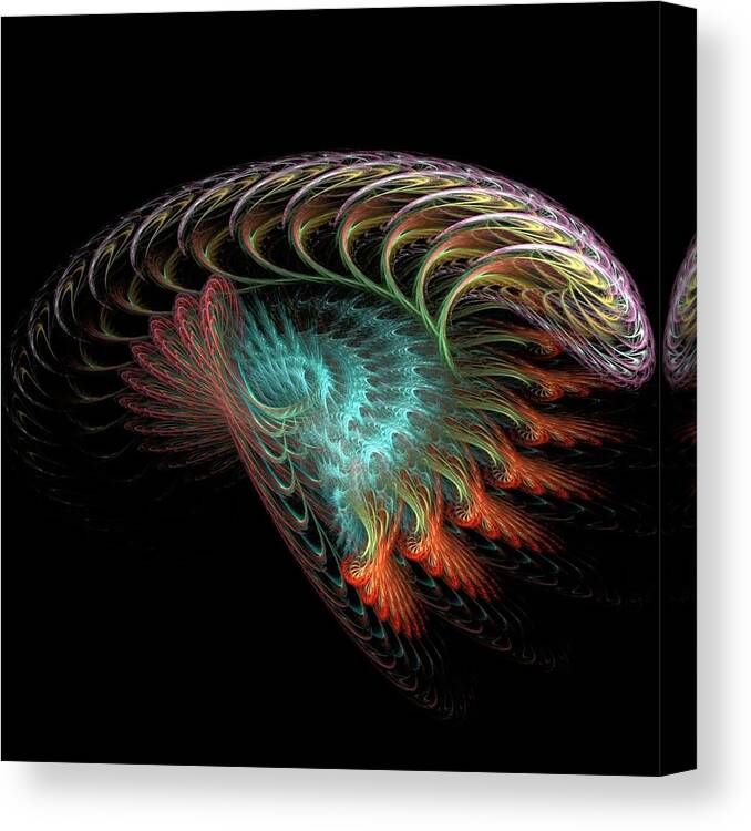 Vortex Canvas Print featuring the digital art Vortex by Rick Chapman