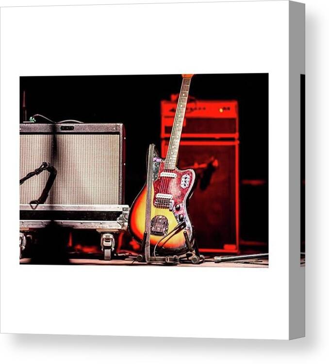 Devendrabanhart Canvas Print featuring the photograph Waiting For Devendra #red #music by Eleonora Rapezzi