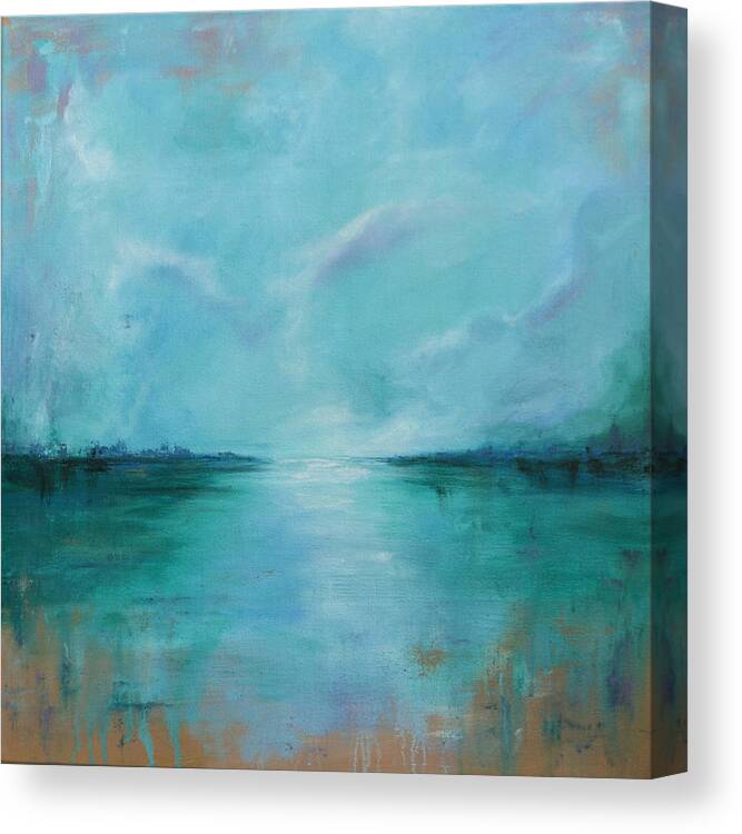 Landscape Canvas Print featuring the painting Wandering by Joanne Grant