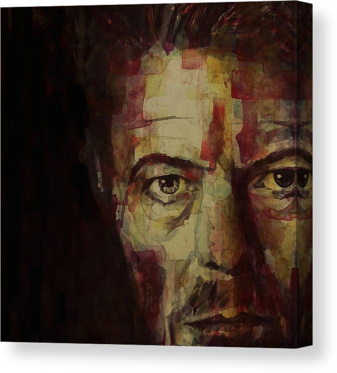 David Bowie Canvas Print featuring the painting Watch That Man Bowie by Paul Lovering