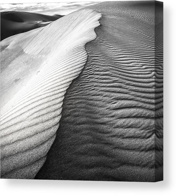 Sand Canvas Print featuring the photograph WaveTheory V by Ryan Weddle