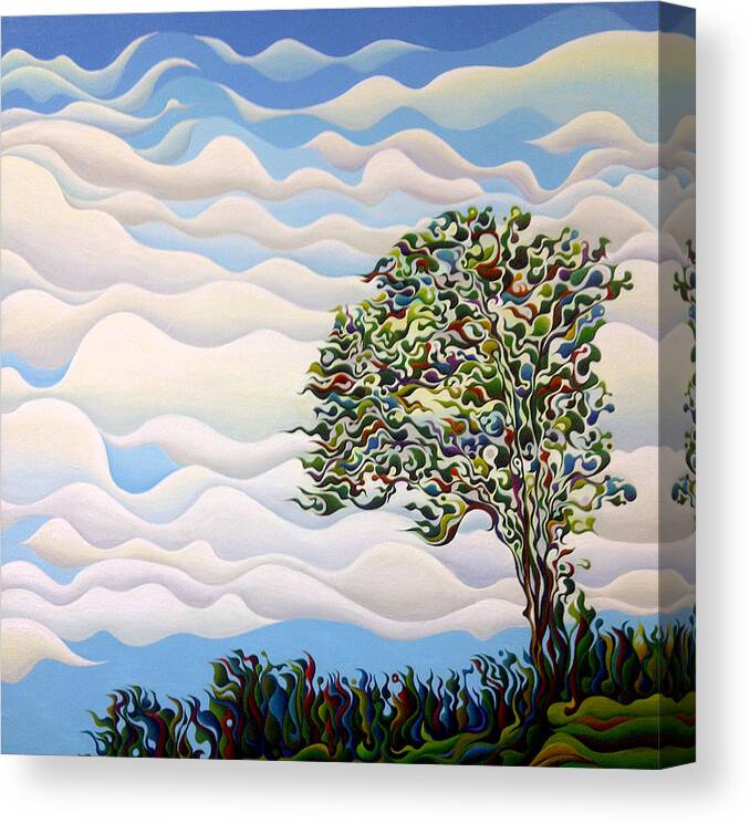 West Canvas Print featuring the painting Westward Yearning Tree by Amy Ferrari