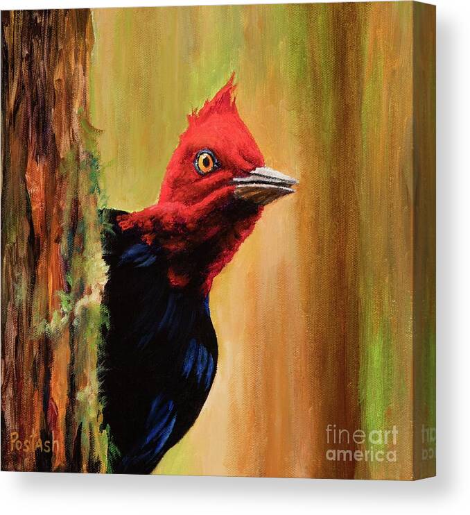 Nature Canvas Print featuring the painting Whats Up? by Igor Postash