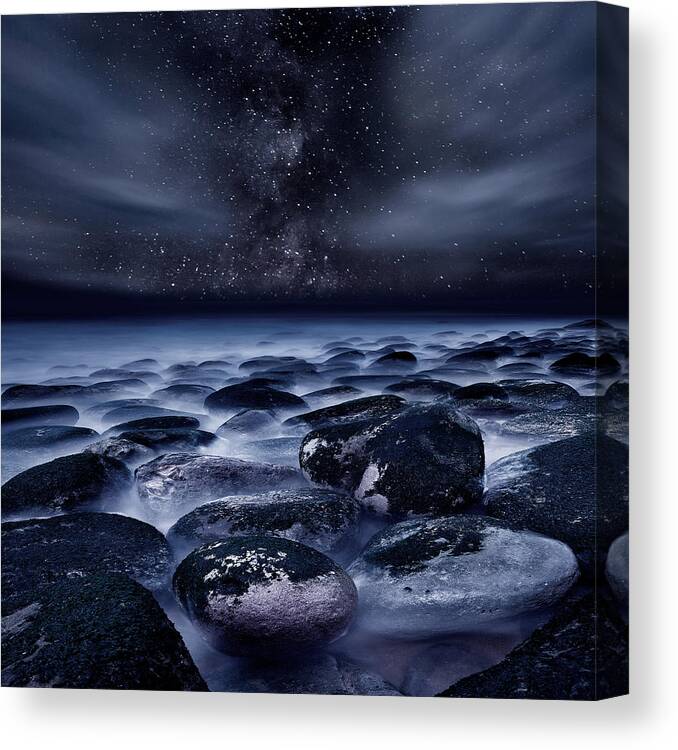 Night Canvas Print featuring the photograph Where Silence is Perpetual by Jorge Maia