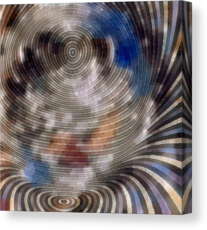 Digital Art. Abstract. Riot. Explosion. Canvas Print featuring the digital art Whirlwind by Lawrence Allen