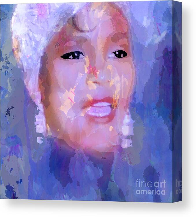 Whitney Canvas Print featuring the painting Whitney by Saundra Myles