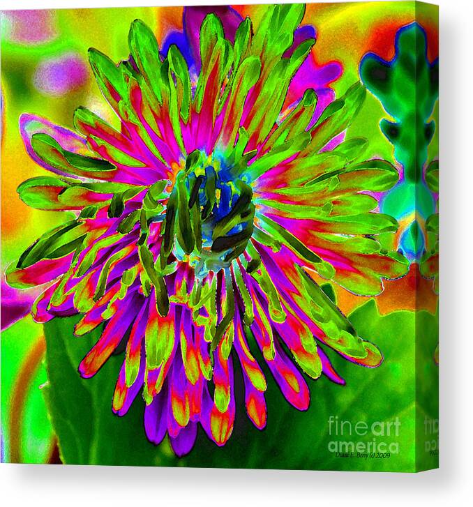 Diane Berry Canvas Print featuring the painting Wild Petals by Diane E Berry