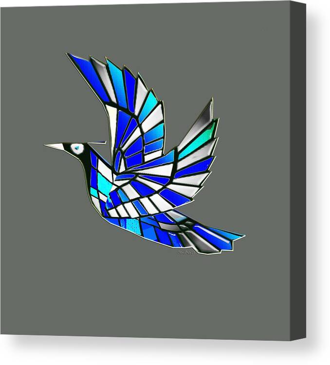 Birds Canvas Print featuring the digital art Wings by Asok Mukhopadhyay