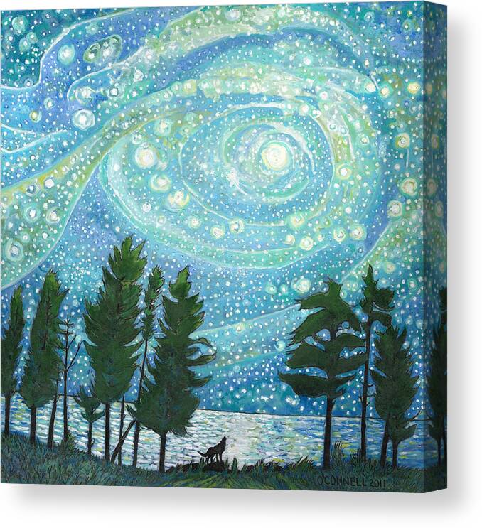 Celestial Art Canvas Print featuring the painting Eternity by James O'Connell