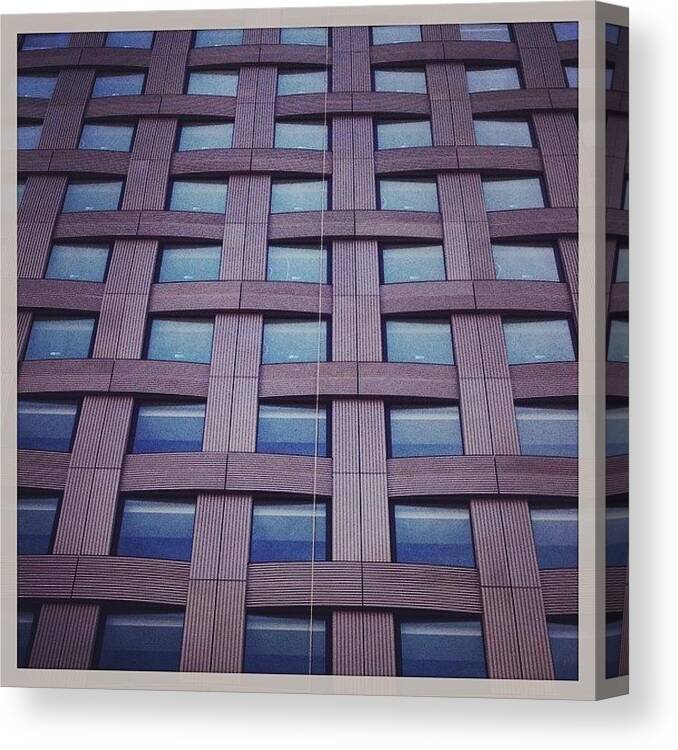 Building Canvas Print featuring the photograph Woven #building #architecture by Alexis Fleisig