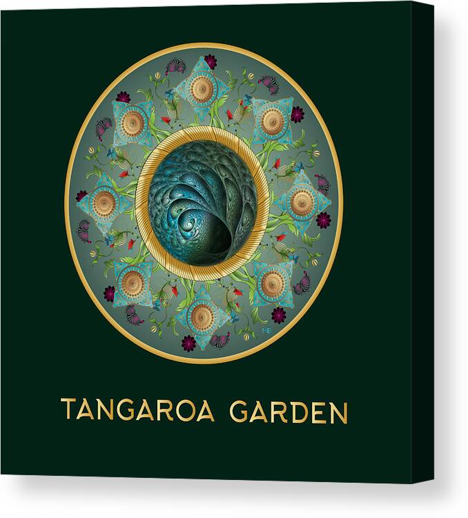 Mandala Canvas Print featuring the digital art Circumplexical No 3730 #2 by Alan Bennington