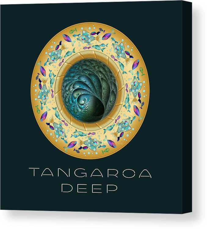 Mandala Canvas Print featuring the digital art Circumplexical No 3732 #2 by Alan Bennington