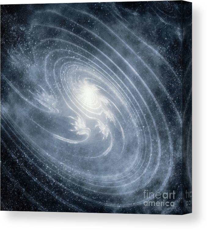 Gravitational Waves Canvas Print featuring the photograph Gravitational Waves #1 by Giroscience/science Photo Library