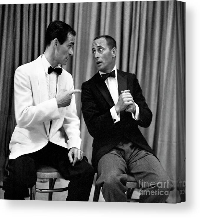 1950-1959 Canvas Print featuring the photograph Keep Talking #1 by Cbs Photo Archive