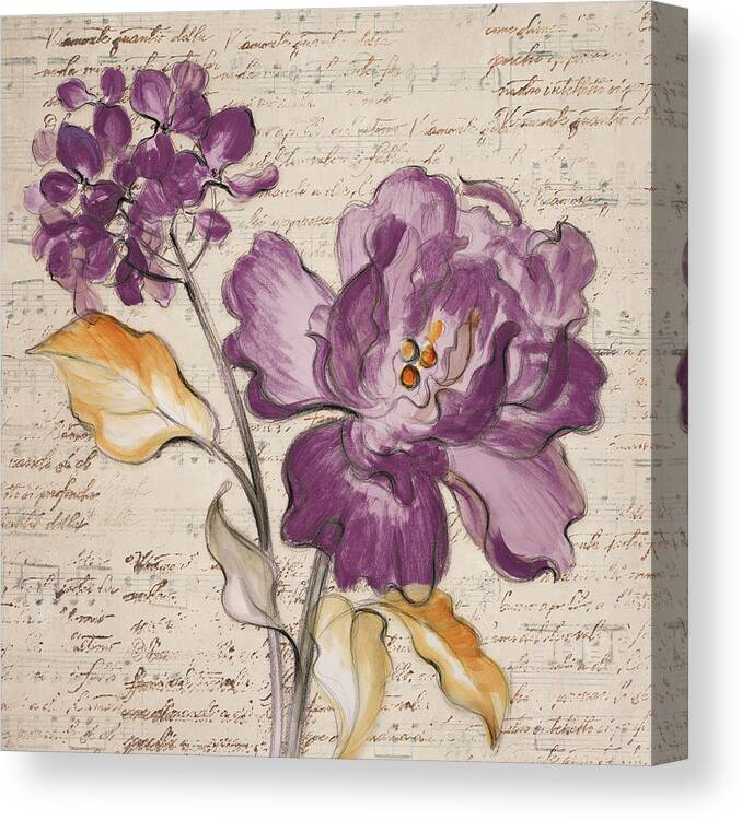 Lilac Canvas Print featuring the painting Lilac Beauty II #1 by Lanie Loreth