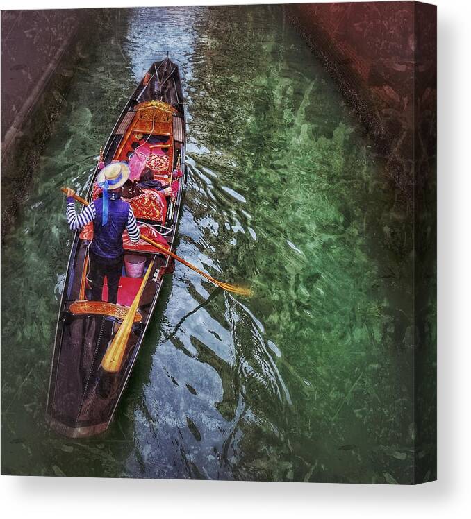  Canvas Print featuring the photograph Lonely Gondola #1 by Al Harden