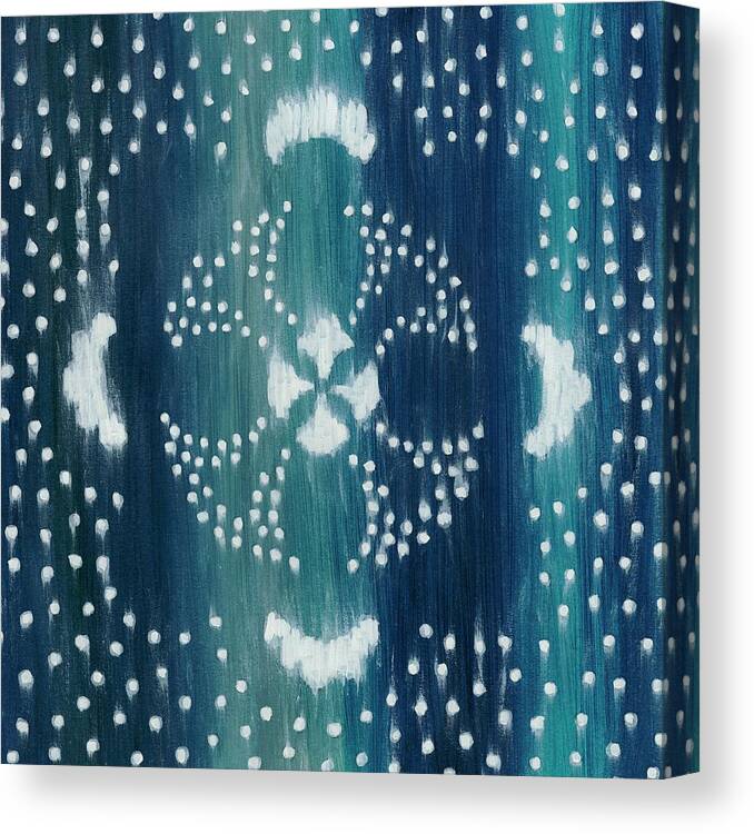 Decorative Elements Canvas Print featuring the painting Moonbeam IIi #1 by Chariklia Zarris