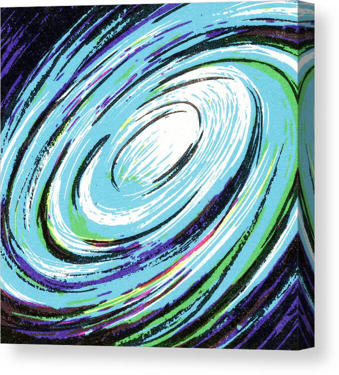 Astronomy Canvas Print featuring the drawing Outer Space #1 by CSA Images