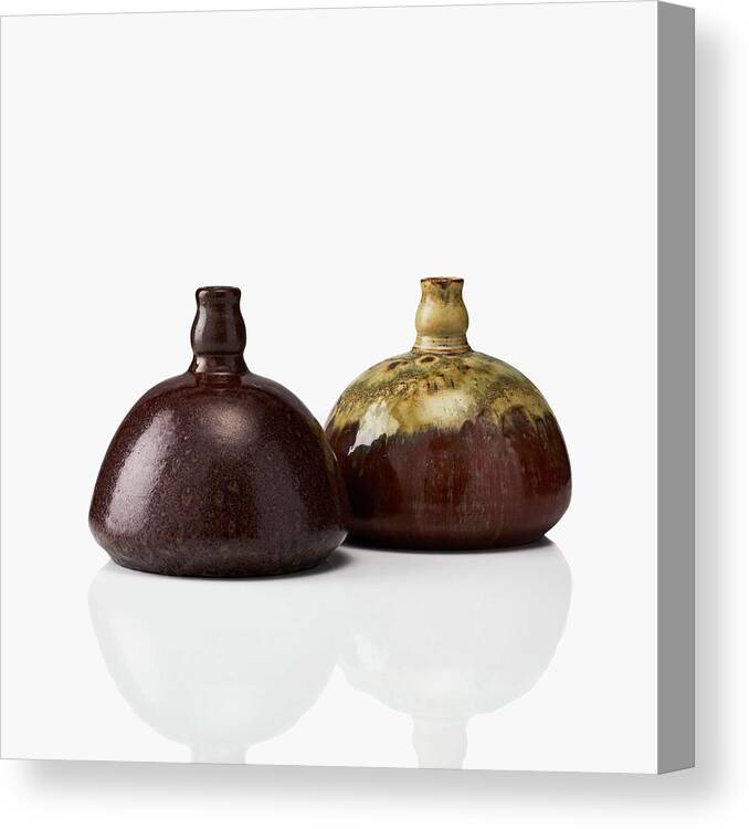 Vase Canvas Print featuring the painting Patrick Nordstrom 1870 1929 Vases #1 by Celestial Images