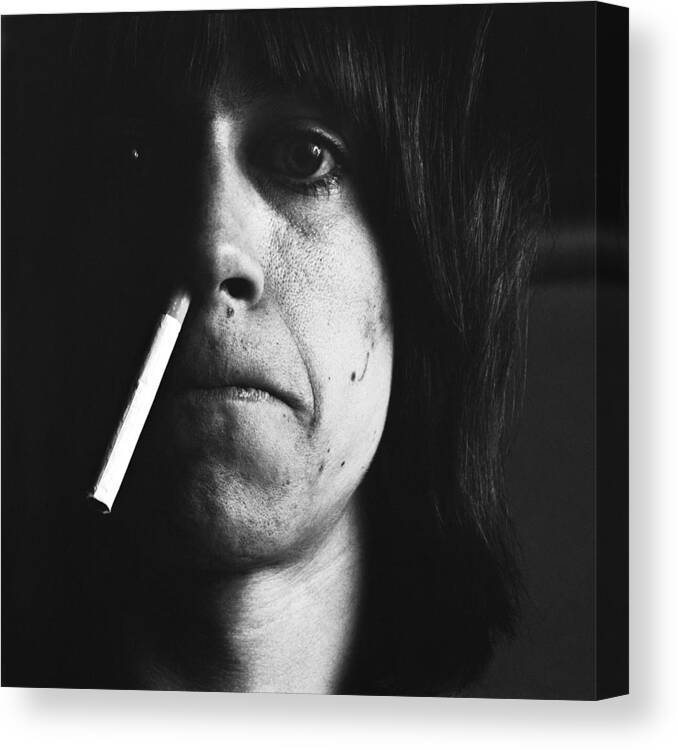 Singer Canvas Print featuring the photograph Portrait Of Iggy Pop by Jack Robinson