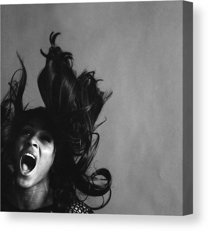 Singer Canvas Print featuring the photograph Portrait Of Tina Turner by Jack Robinson