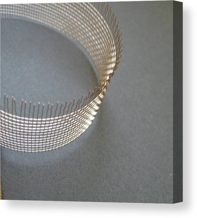 Curve Canvas Print featuring the photograph Ribbon Of Wire #1 by Photo Ephemera