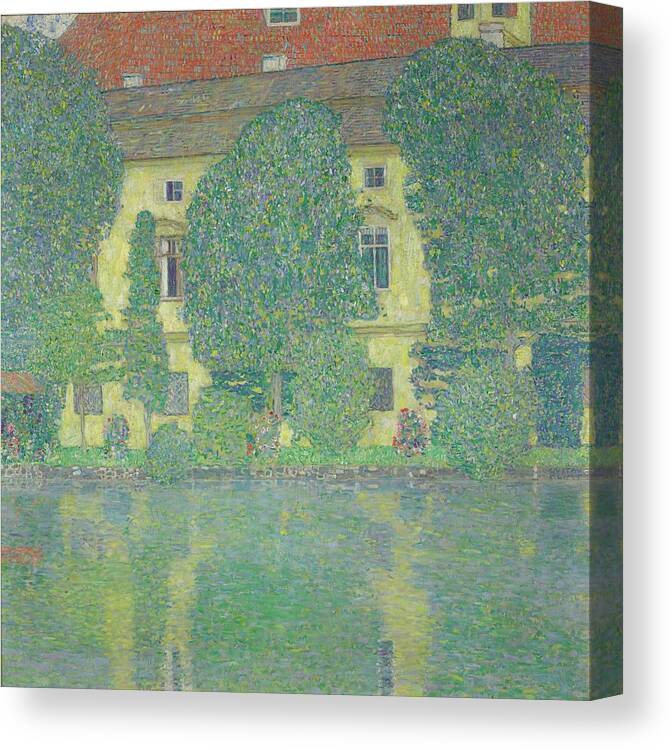 Landscape Canvas Print featuring the painting Schloss Kammer Am Attersee IIi by Gustav Klimt