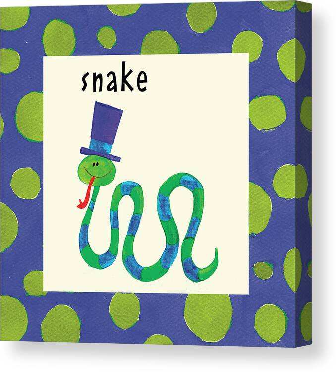 Snake Canvas Print featuring the mixed media Snake #1 by Esteban Studio