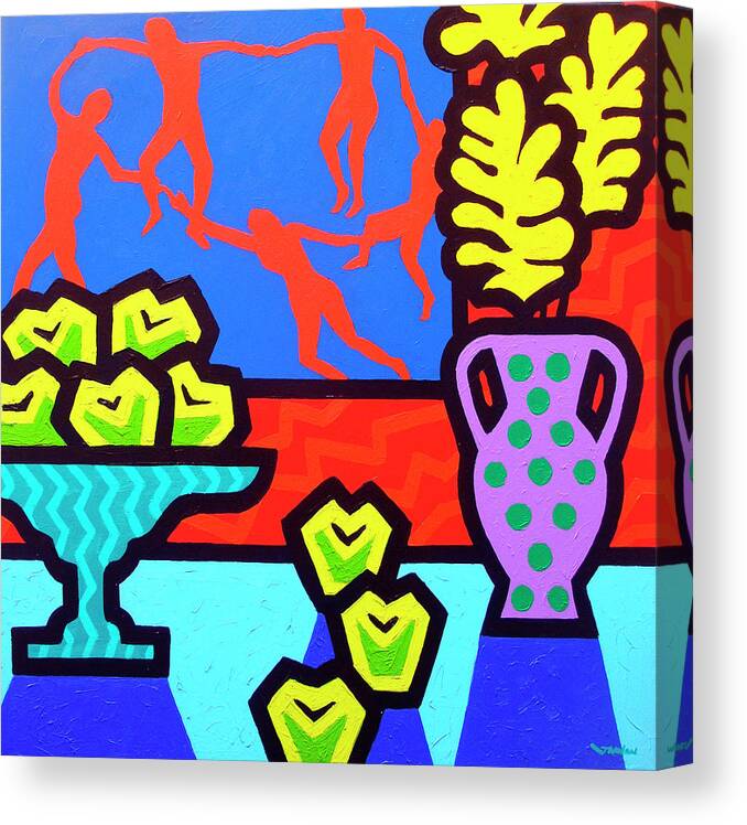 Still Life Canvas Print featuring the digital art Still Life With Matisse #1 by John Nolan