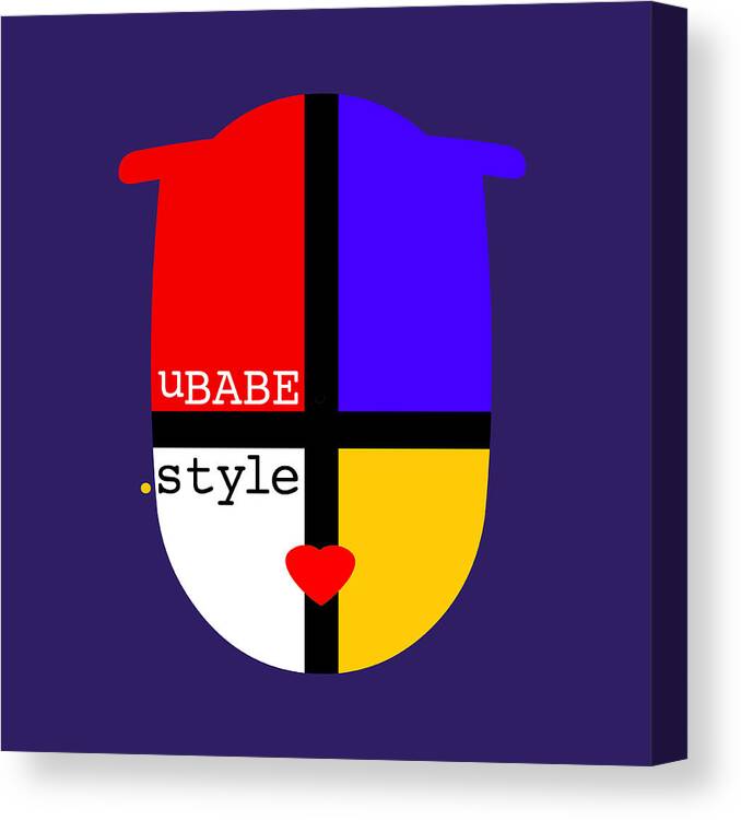 The Style Canvas Print featuring the digital art The Style #1 by Ubabe Style