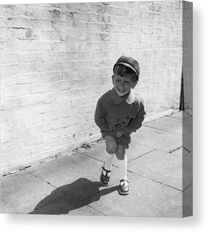 Child Canvas Print featuring the photograph Wee Kiddie #1 by Chaloner Woods
