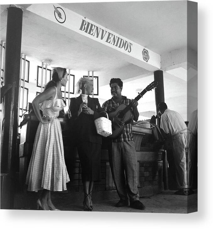 1950-1959 Canvas Print featuring the photograph Acapulco, Mexico #13 by Michael Ochs Archives