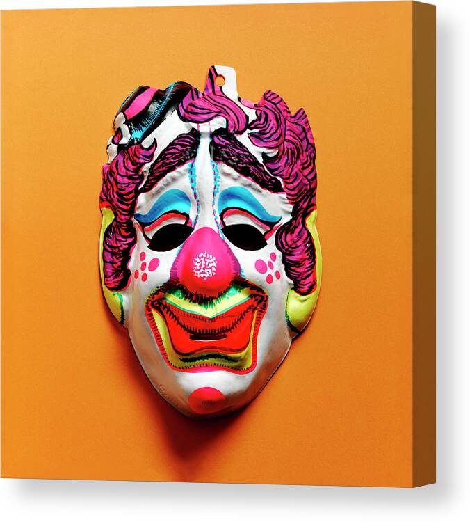 Accessories Canvas Print featuring the drawing Clown Mask #13 by CSA Images