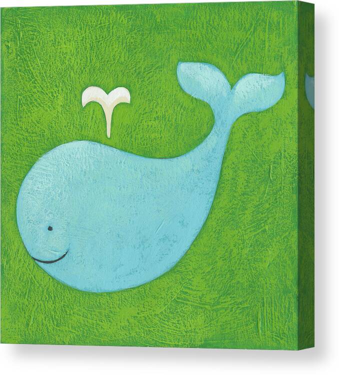 Nursery Canvas Print featuring the painting August's Wish Vi #2 by Chariklia Zarris