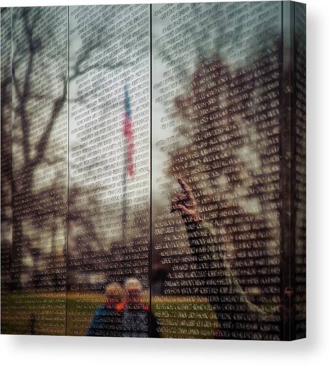 Arm Canvas Print featuring the photograph The Wall #2 by Bill Chizek