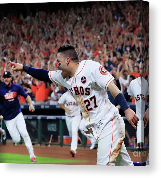 Game Two Canvas Print featuring the photograph League Championship Series - New York #3 by Ronald Martinez